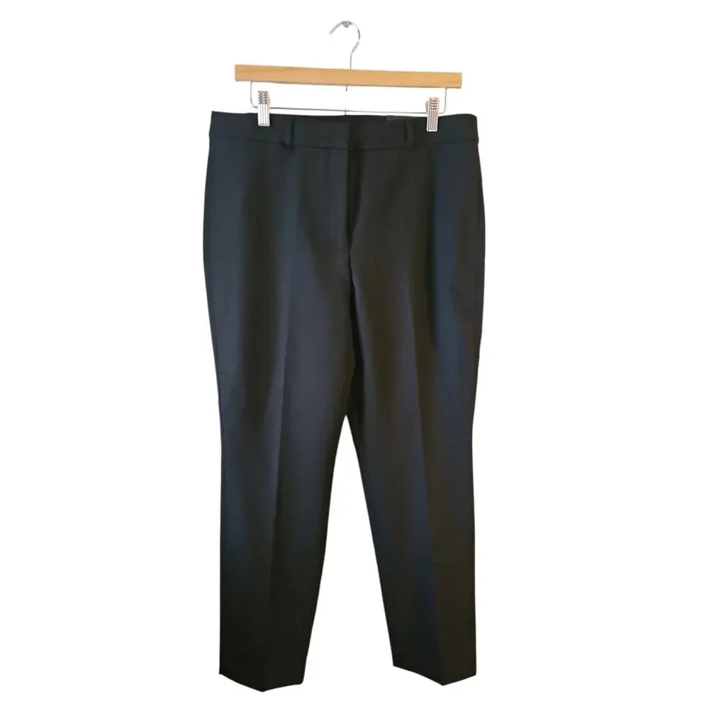 WHBM Elle Slim Trouser Comfort Stretch Pants black sz 12 new $99 WP104